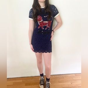 Vintage Gucci dress with slip - size small